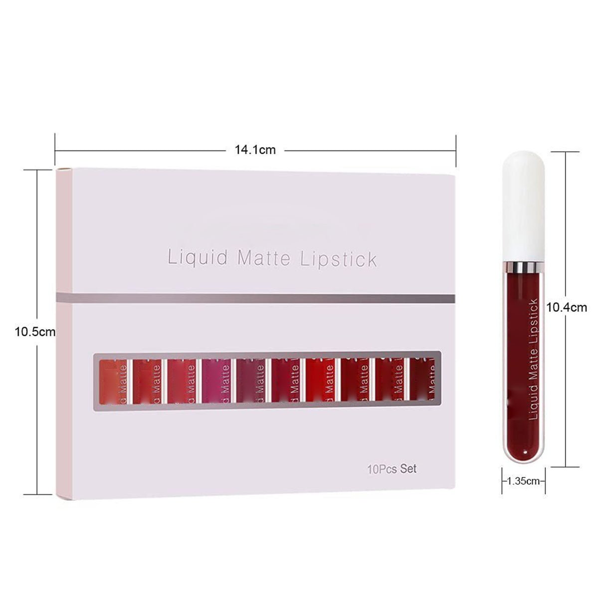 10 komada mat vodootpornih dugotrajnih sjajeva za usne